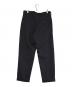 TOMORROW LAND PILGRIM (トゥモローランド ピルグリム) ポリエステルツイルストレッチ タックパンツ ブラック サイズ:SIZE S 未使用品：7000円