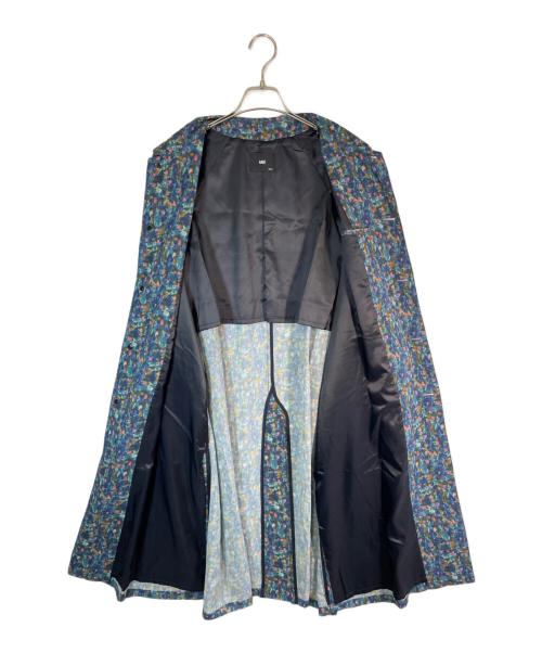 HARE（ハレ）HARE (ハレ) FLOWER ARTステンカラーコート グリーン×ブルー サイズ:Sの古着・服飾アイテム