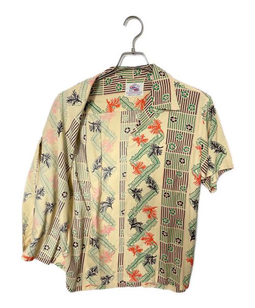 Sun Surf（サンサーフ）Sun Surf (サンサーフ) DUKE KAHANAMOKU SPECIAL EDITION “ABSTRACT CORAL STRIPE”/アロハシャツ ベージュ サイズ:Sの古着・服飾アイテム