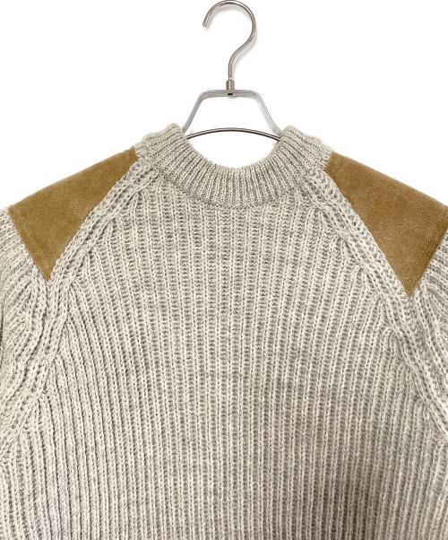 HIGHLAND2000（ハイランド2000）HIGHLAND2000 (ハイランド2000) 厚手ニット ベージュ×ブラウン サイズ:L 未使用品の古着・服飾アイテム