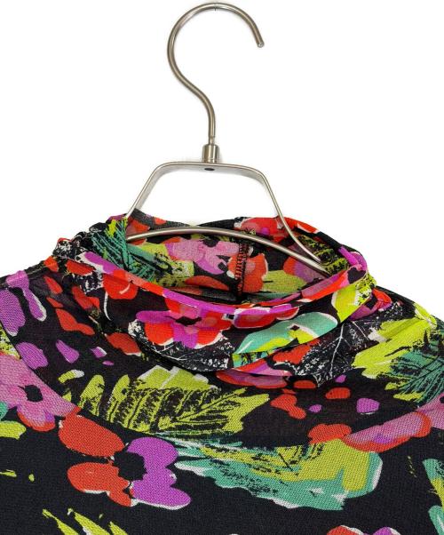 Super Beauty（スーパービューティ）Super Beauty (スーパービューティ) フレアワンピース ブラック×レッド サイズ:SIZE Lの古着・服飾アイテム