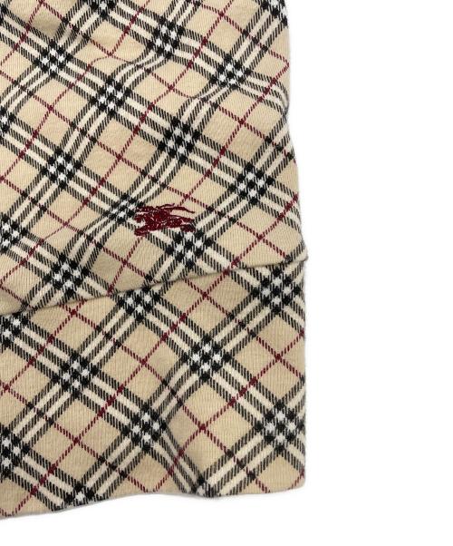 BURBERRY BLUE LABEL（バーバリー ブルー レーベル）BURBERRY BLUE LABEL (バーバリー ブルー レーベル) ノバチェック七分袖カットソー ベージュ サイズ:38の古着・服飾アイテム