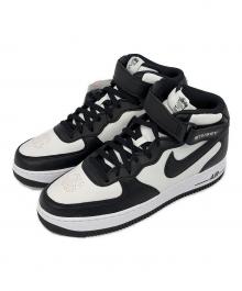 NIKE×stussy（ナイキ×ステューシー）の古着「AIR FORCE 1 07 MID SP（エアフォースワン ゼロナナ ミッド エスピー）」｜ホワイト×ブラック
