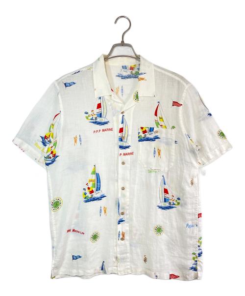 PAPAS（パパス）PAPAS (パパス) リネンシャツ ホワイト サイズ:XLの古着・服飾アイテム