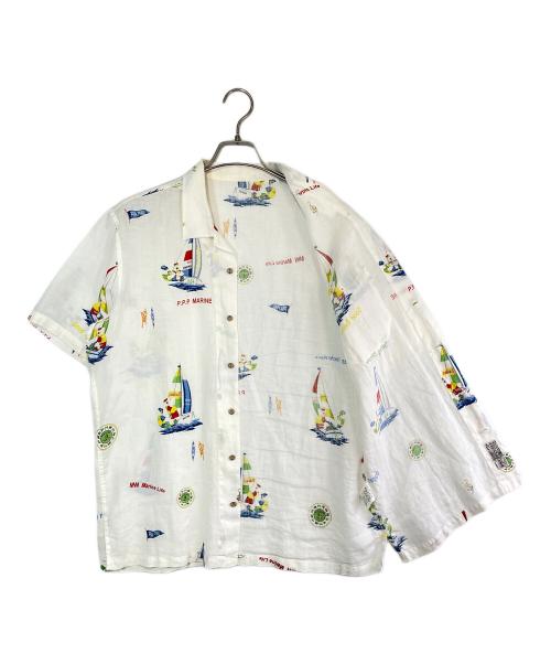 PAPAS（パパス）PAPAS (パパス) リネンシャツ ホワイト サイズ:XLの古着・服飾アイテム