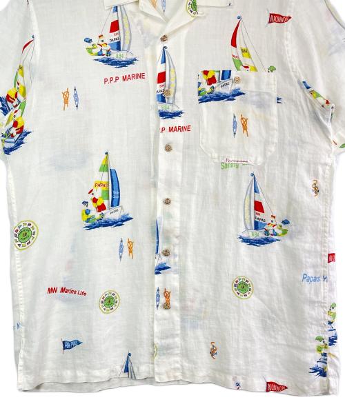 PAPAS（パパス）PAPAS (パパス) リネンシャツ ホワイト サイズ:XLの古着・服飾アイテム
