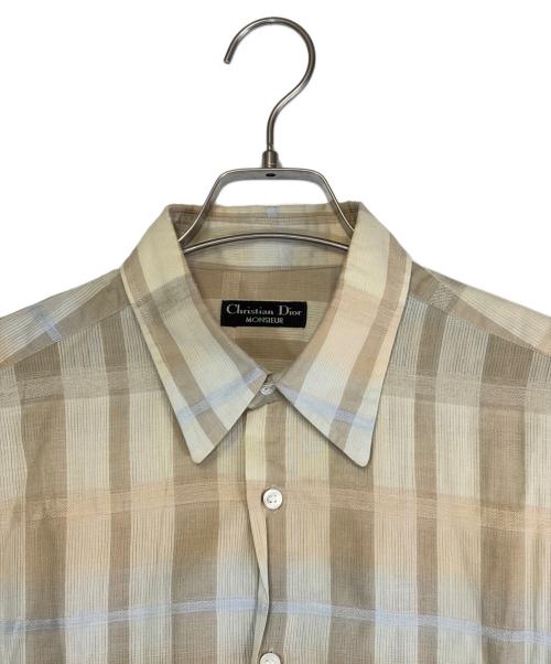 Christian Dior（クリスチャン ディオール）Christian Dior (クリスチャン ディオール) 半袖シャツ イエロー サイズ:SIZE Mの古着・服飾アイテム