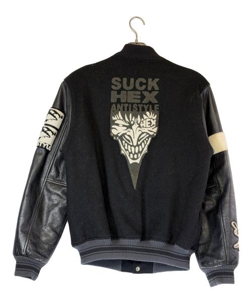 HEX ANTI STYLE（ヘックスアンチスタイル）HEX ANTI STYLE (ヘックスアンチスタイル) スタジャン ブラック サイズ:SIZE Lの古着・服飾アイテム