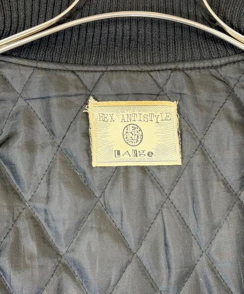 HEX ANTI STYLE（ヘックスアンチスタイル）HEX ANTI STYLE (ヘックスアンチスタイル) スタジャン ブラック サイズ:SIZE Lの古着・服飾アイテム