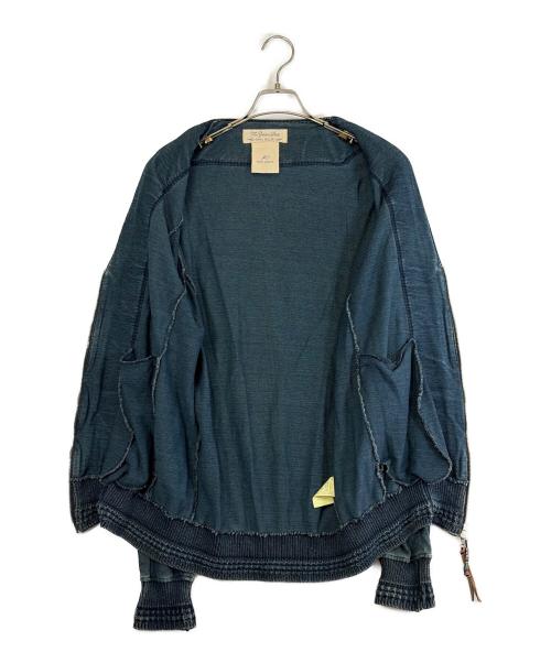 REMI RELIEF（レミレリーフ）REMI RELIEF (レミレリーフ) ジップカーディガン インディゴ サイズ:SIZE Mの古着・服飾アイテム