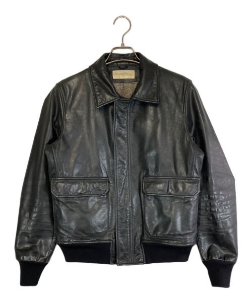UNITED ARROWS（ユナイテッドアローズ）UNITED ARROWS (ユナイテッドアローズ) レザージャケット ブラック サイズ:SIZE 1の古着・服飾アイテム