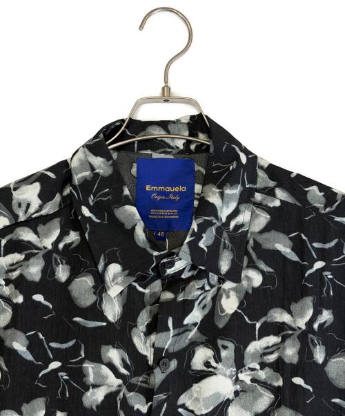 EMMAUELA（エマヌエーラ）EMMAUELA (エマヌエーラ) 半袖シャツ ブラック サイズ:SIZE 46（M） 未使用品の古着・服飾アイテム