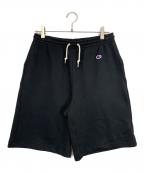 Champion×MONKEY TIMEチャンピオン×モンキータイム）の古着「別注スウェットハーフパンツ」｜ブラック