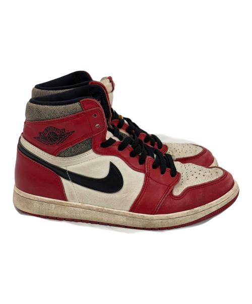 NIKE（ナイキ）NIKE (ナイキ) AIR JORDAN 1 RETRO HIGH OG（エアジョーダン ワン レトロ ハイ オージー） レッド×ホワイト サイズ:SIZE 27cmの古着・服飾アイテム