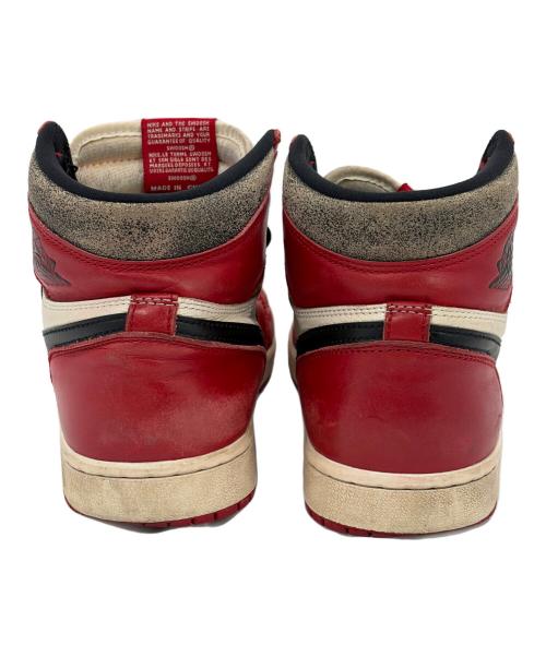 NIKE（ナイキ）NIKE (ナイキ) AIR JORDAN 1 RETRO HIGH OG（エアジョーダン ワン レトロ ハイ オージー） レッド×ホワイト サイズ:SIZE 27cmの古着・服飾アイテム