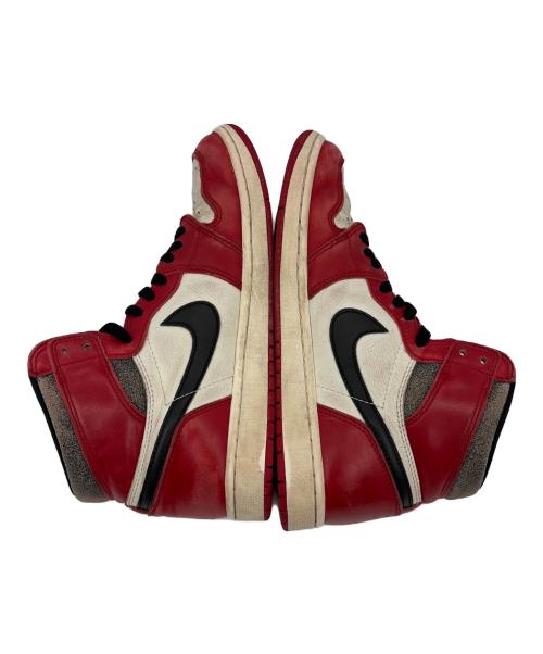 NIKE（ナイキ）NIKE (ナイキ) AIR JORDAN 1 RETRO HIGH OG（エアジョーダン ワン レトロ ハイ オージー） レッド×ホワイト サイズ:SIZE 27cmの古着・服飾アイテム