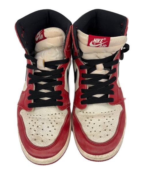 NIKE（ナイキ）NIKE (ナイキ) AIR JORDAN 1 RETRO HIGH OG（エアジョーダン ワン レトロ ハイ オージー） レッド×ホワイト サイズ:SIZE 27cmの古着・服飾アイテム