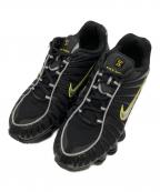NIKEナイキ）の古着「スニーカー/ショックス TL/SHOX TL」｜ブラック×イエロー