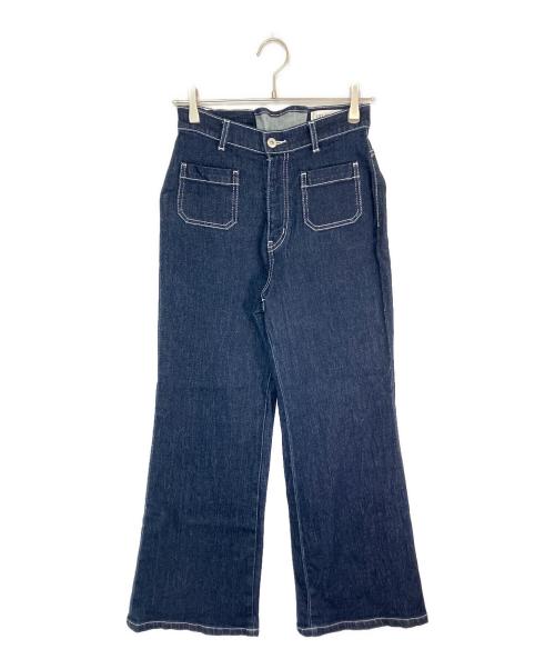 Lily Brown（リリーブラウン）Lily Brown (リリーブラウン) ストレッチセミフレアデニムパンツ インディゴ サイズ:1の古着・服飾アイテム