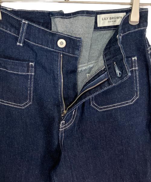Lily Brown（リリーブラウン）Lily Brown (リリーブラウン) ストレッチセミフレアデニムパンツ インディゴ サイズ:1の古着・服飾アイテム
