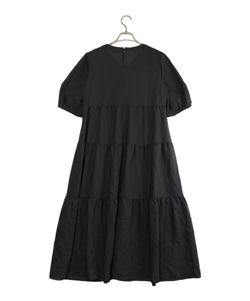 TO BE CHIC（トゥービーシック）TO BE CHIC (トゥービーシック) 半袖ワンピース ブラック サイズ:SIZE 40（M)の古着・服飾アイテム
