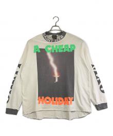 SAINT MICHAEL（セントマイケル）の古着「LS TEE A CHEAP HLDY／チープホリデーロングスリーブT」｜ホワイト
