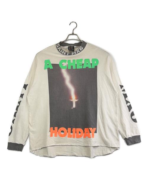 SAINT MICHAEL（セントマイケル）SAINT MICHAEL (セントマイケル) LS TEE A CHEAP HLDY／チープホリデーロングスリーブT ホワイト サイズ:SIZE Freeの古着・服飾アイテム
