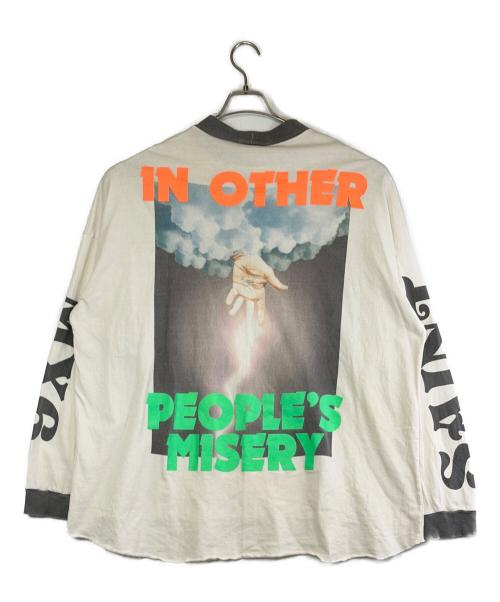 SAINT MICHAEL（セントマイケル）SAINT MICHAEL (セントマイケル) LS TEE A CHEAP HLDY／チープホリデーロングスリーブT ホワイト サイズ:SIZE Freeの古着・服飾アイテム