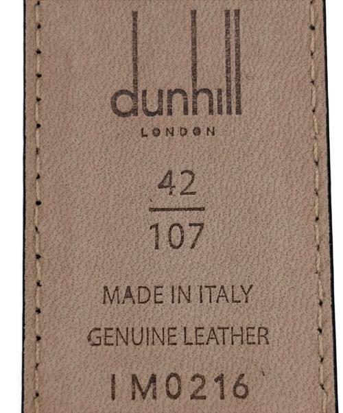 dunhill（ダンヒル）dunhill (ダンヒル) レザーベルト ブラック 未使用品の古着・服飾アイテム