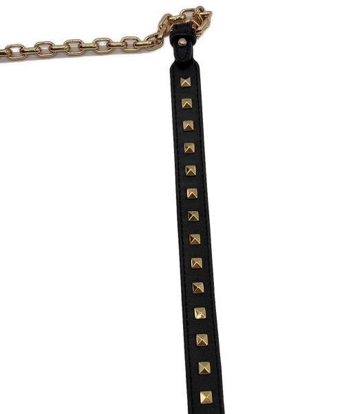 MICHAEL KORS（マイケルコース）MICHAEL KORS Cece Medium Logo Mixed-Media Convertible Shoulder Bag（シーシー ミディアム ロゴ ミックスドメディア コンバーチブル ショルダー バッグ） ブラック×レッドの古着・服飾アイテム