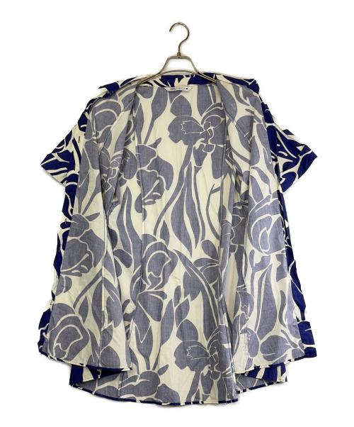 ZARA（ザラ）ZARA (ザラ) 半袖ワンピース ホワイト×ネイビー サイズ:SIZE Mの古着・服飾アイテム
