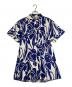 ZARA（ザラ）の古着「半袖ワンピース」｜ホワイト×ネイビー