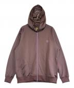 Needlesニードルズ）の古着「Zipped Hoody Bright Jersey」｜パープル