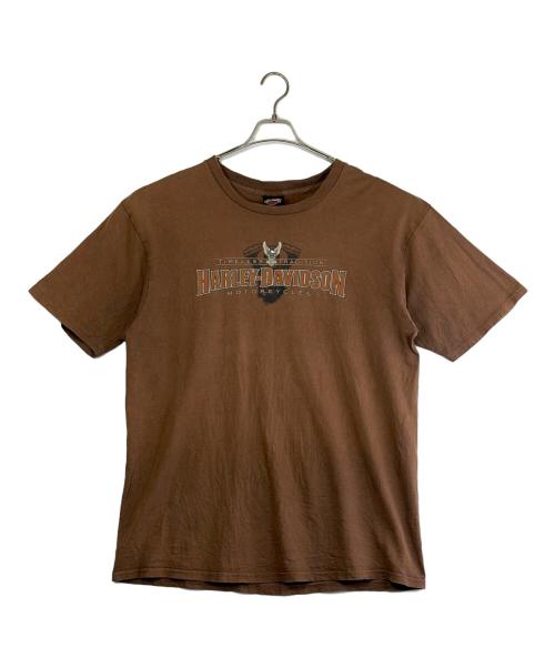 HARLEY-DAVIDSON（ハーレーダビッドソン）HARLEY-DAVIDSON (ハーレーダビッドソン) 半袖Tシャツ ブラウン サイズ:SIZE XLの古着・服飾アイテム