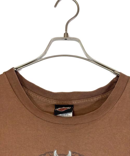 HARLEY-DAVIDSON（ハーレーダビッドソン）HARLEY-DAVIDSON (ハーレーダビッドソン) 半袖Tシャツ ブラウン サイズ:SIZE XLの古着・服飾アイテム