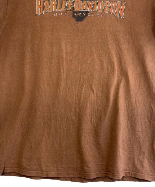 HARLEY-DAVIDSON（ハーレーダビッドソン）HARLEY-DAVIDSON (ハーレーダビッドソン) 半袖Tシャツ ブラウン サイズ:SIZE XLの古着・服飾アイテム