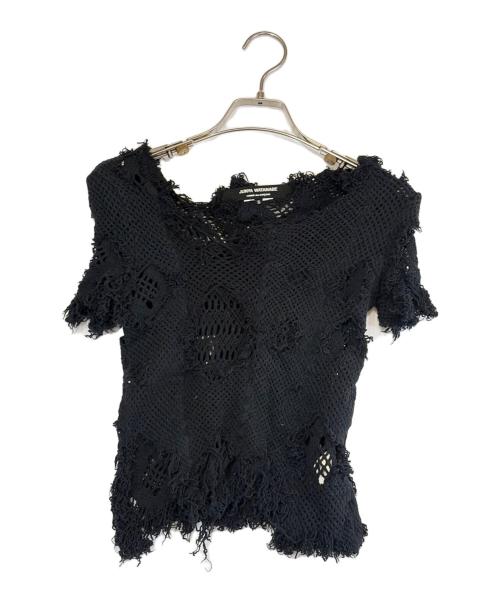 JUNYA WATANABE COMME des GARCONS（(ジュンヤワタナベ コムデギャルソン）JUNYA WATANABE COMME des GARCONS ((ジュンヤワタナベ コムデギャルソン) ダメージ加工ニット ブラック サイズ:SIZE Sの古着・服飾アイテム
