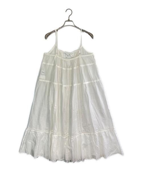 BEAMS BOY（ビームスボーイ）BEAMS BOY (ビームスボーイ) キャミソールワンピース ホワイト サイズ:SIZE Freeの古着・服飾アイテム