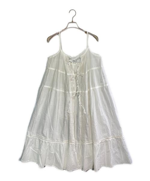 BEAMS BOY（ビームスボーイ）BEAMS BOY (ビームスボーイ) キャミソールワンピース ホワイト サイズ:SIZE Freeの古着・服飾アイテム