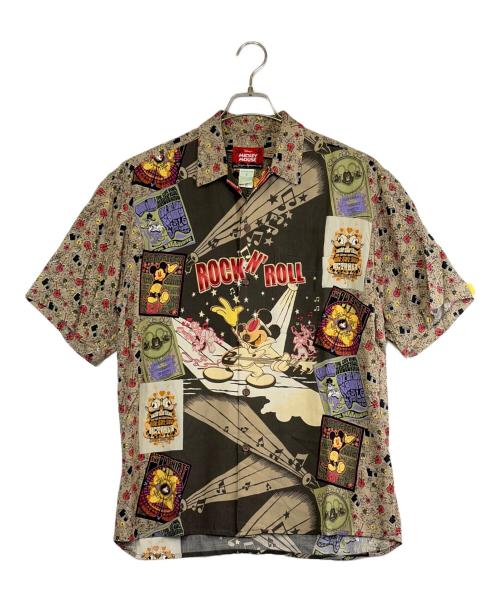 reyn spooner（レイン スプナー）reyn spooner (レイン スプナー) MICKEY MOUSE (ミッキーマウス) アロハシャツ ブラウン サイズ:SIZE Sの古着・服飾アイテム