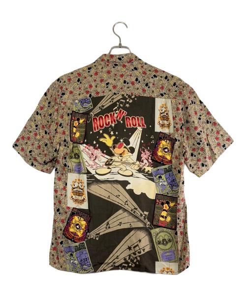 reyn spooner（レイン スプナー）reyn spooner (レイン スプナー) MICKEY MOUSE (ミッキーマウス) アロハシャツ ブラウン サイズ:SIZE Sの古着・服飾アイテム