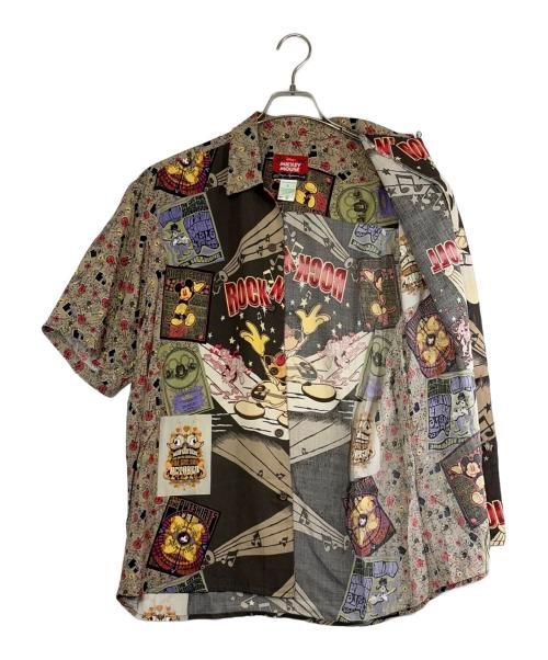 reyn spooner（レイン スプナー）reyn spooner (レイン スプナー) MICKEY MOUSE (ミッキーマウス) アロハシャツ ブラウン サイズ:SIZE Sの古着・服飾アイテム