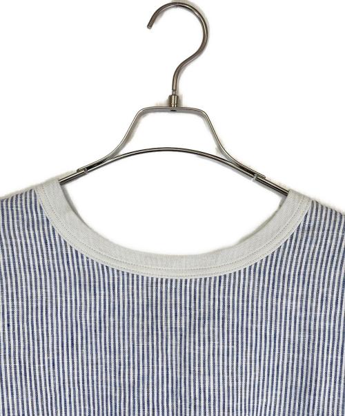maillot（マイヨ）maillot (マイヨ) 半袖Tシャツ ブルー×ホワイト サイズ:SIZE 1（S）の古着・服飾アイテム