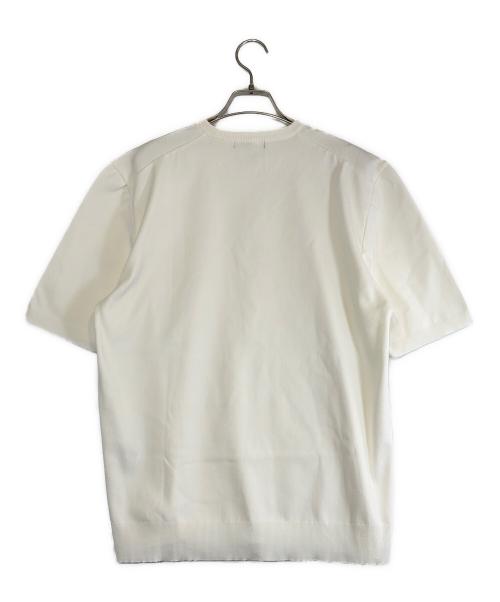 revenir（リブニール）revenir (リブニール) サマーニット 半袖Tシャツ ホワイト サイズ:SIZE XLの古着・服飾アイテム