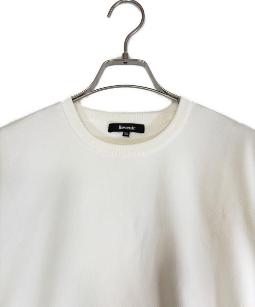 revenir（リブニール）revenir (リブニール) サマーニット 半袖Tシャツ ホワイト サイズ:SIZE XLの古着・服飾アイテム