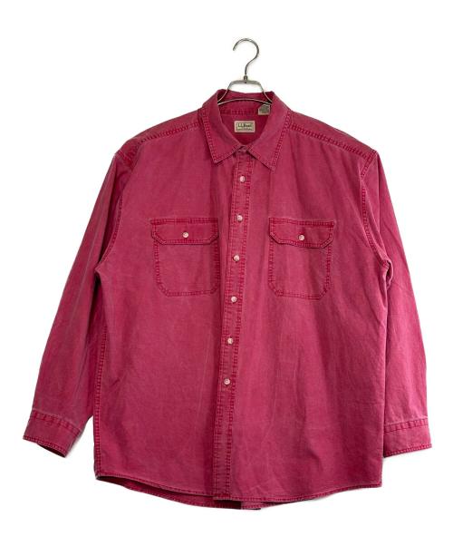 L.L.Bean（エルエルビーン）L.L.Bean (エルエルビーン) 長袖シャツ レッド サイズ:SIZE XLの古着・服飾アイテム