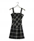 BURBERRY BLUE LABELバーバリー ブルー レーベル）の古着「ノースリーブ・キャミソールワンピース」｜ブラック