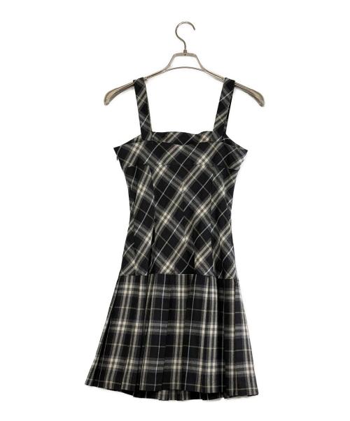 BURBERRY BLUE LABEL（バーバリー ブルー レーベル）BURBERRY BLUE LABEL (バーバリー ブルー レーベル) ノースリーブ・キャミソールワンピース ブラック サイズ:SIZE 38（M）の古着・服飾アイテム