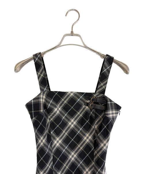 BURBERRY BLUE LABEL（バーバリー ブルー レーベル）BURBERRY BLUE LABEL (バーバリー ブルー レーベル) ノースリーブ・キャミソールワンピース ブラック サイズ:SIZE 38（M）の古着・服飾アイテム