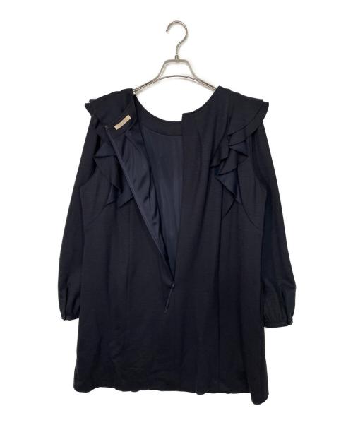 Rose Tiara（ローズティアラ）Rose Tiara (ローズティアラ) 長袖ワンピース ネイビー サイズ:SIZE 46（M）の古着・服飾アイテム